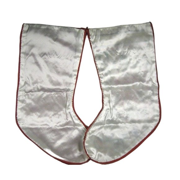 Cross Stitching Christmas Stocking 16.75 In Unfinished Lined Zipper Snowmen - Picture 3 of 5